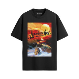 Black Apocalypse Now T-shirt with 1979 Vietnam War film graphic
