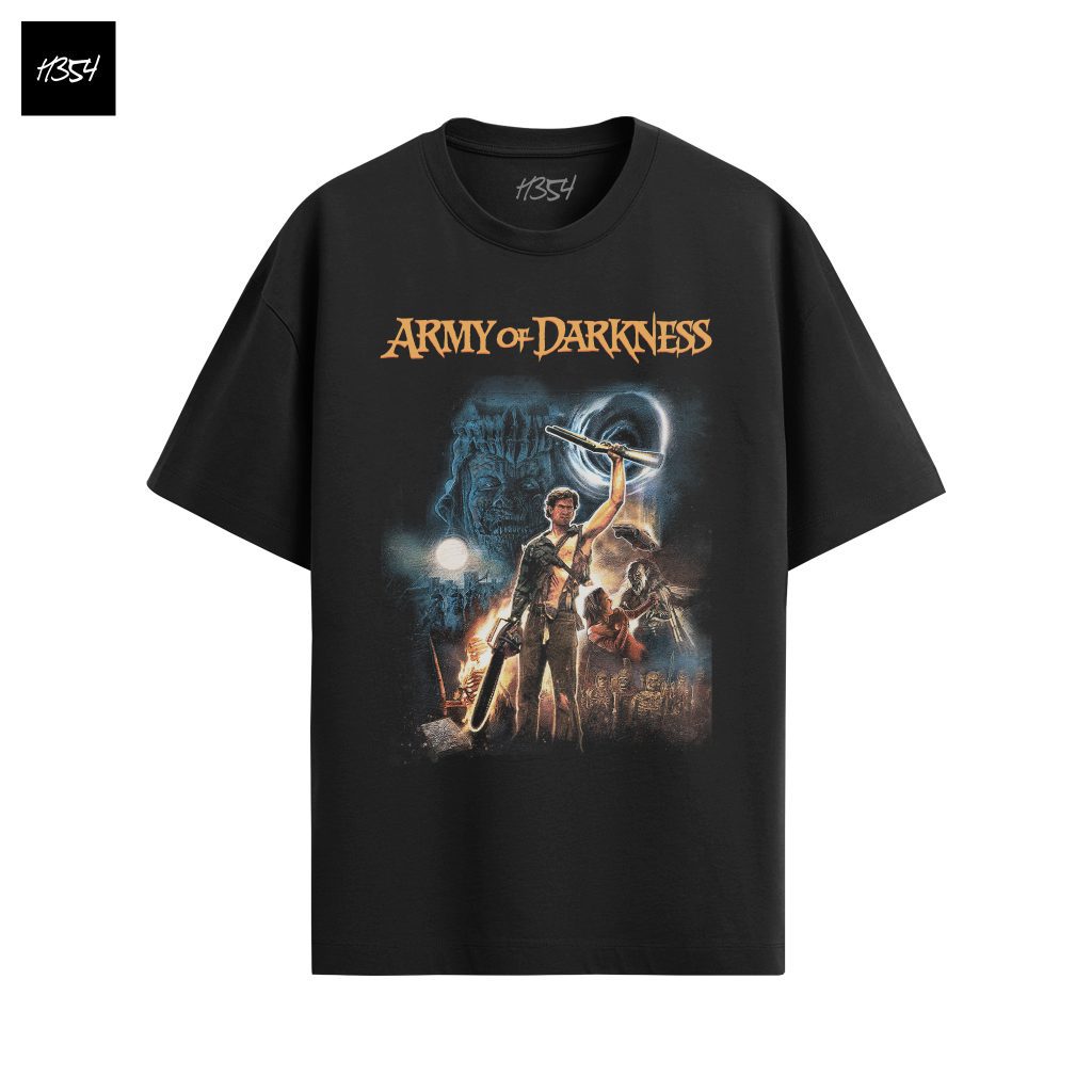 Army of Darkness T-Shirt #03 black Ash Williams movie graphic tee by H354