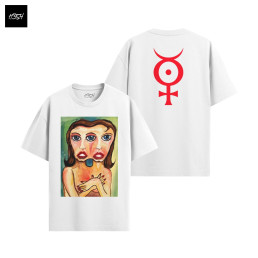 marilyn manson - painting - triclops - white - FNB