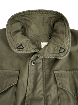 1966 Alpha Industries M-65 Field Jacket 1st Pattern collar and hood detail
